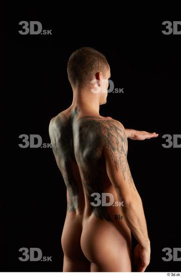 Man White Athletic Male Studio Poses