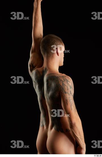 Man White Athletic Male Studio Poses