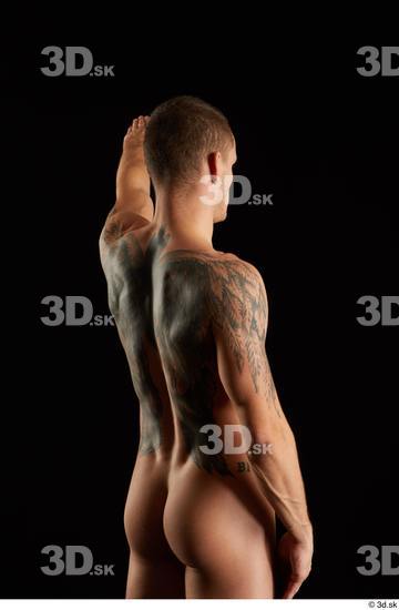 Man White Athletic Male Studio Poses