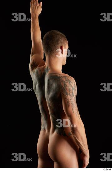 Man White Athletic Male Studio Poses