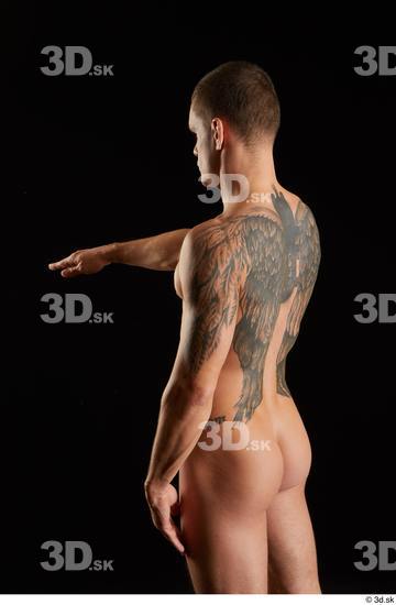 Man White Athletic Male Studio Poses