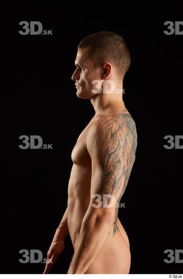 Man White Athletic Male Studio Poses