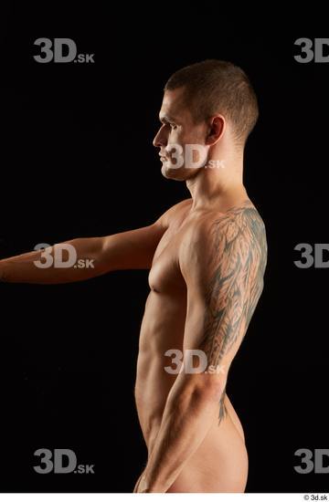 Man White Athletic Male Studio Poses