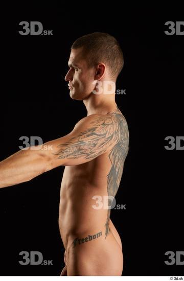 Man White Athletic Male Studio Poses