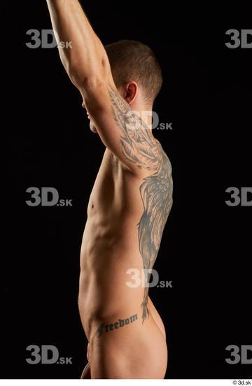 Man White Athletic Male Studio Poses