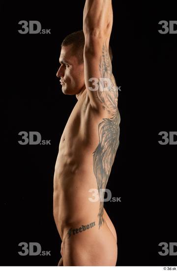 Man White Athletic Male Studio Poses