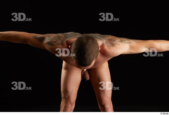 Man White Athletic Male Studio Poses