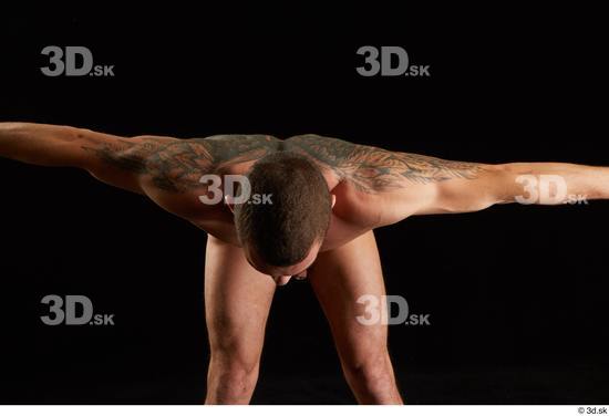 Man White Athletic Male Studio Poses