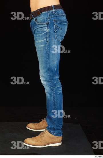 Leg Man White Shoes Jeans Slim Studio photo references