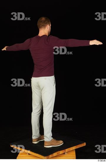 Whole Body Man T poses White Shoes Sweatshirt Trousers Slim Standing Studio photo references