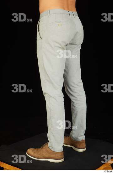 Leg Man White Shoes Trousers Slim Studio photo references