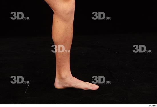 Calf Man White Nude Slim Studio photo references