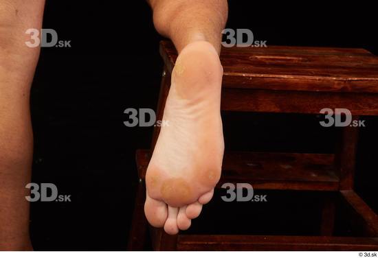 Foot Man White Nude Slim Studio photo references