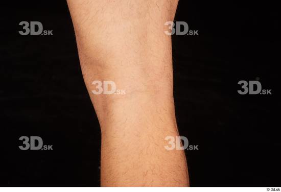 Knee Man White Nude Slim Studio photo references