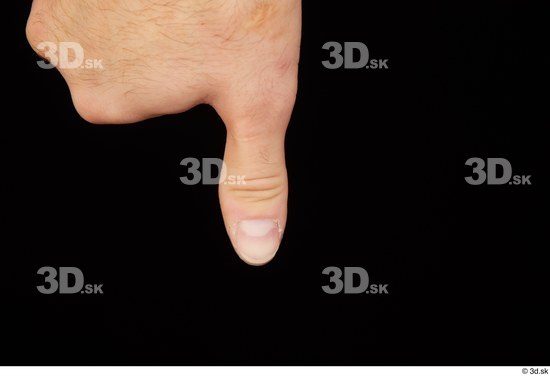 Fingers Man White Slim Studio photo references