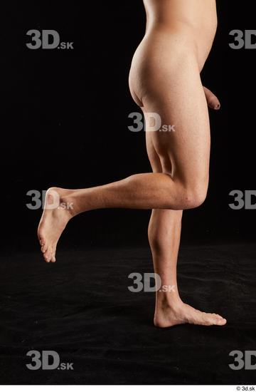 Calf Man White Nude Slim Studio photo references