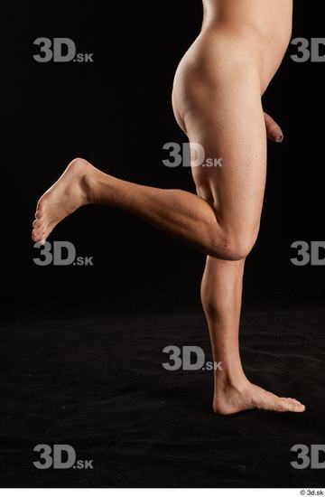 Calf Man White Nude Slim Studio photo references