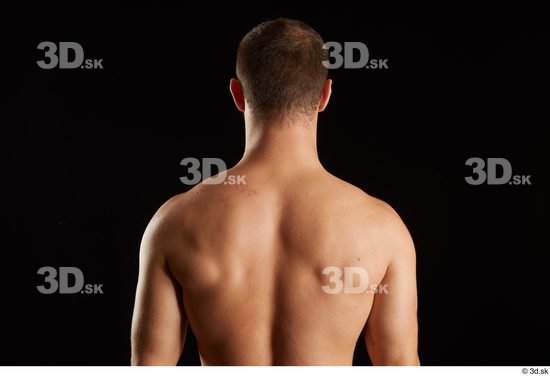 Arm Upper Body Back Man White Nude Slim Studio photo references