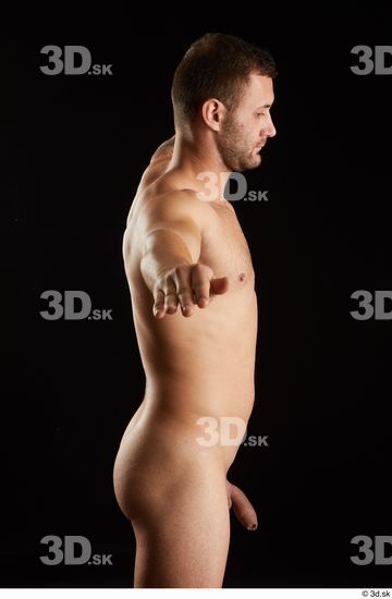 Arm Chest Upper Body Man White Nude Slim Studio photo references