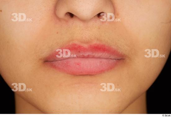 Mouth Woman White Average Studio photo references