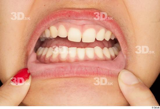 Teeth Woman White Average Studio photo references