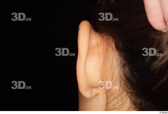 Ear Woman White Average Studio photo references