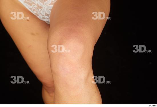 Knee Woman White Nude Average Studio photo references