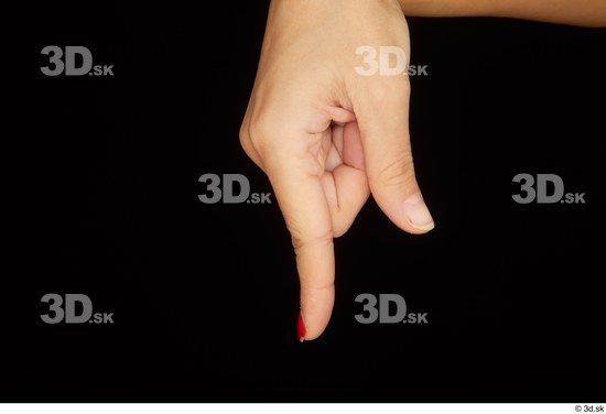 Fingers Woman White Average Studio photo references