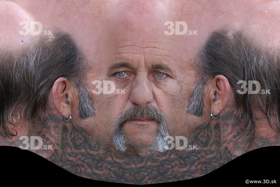 Head Man White Tattoo Head textures