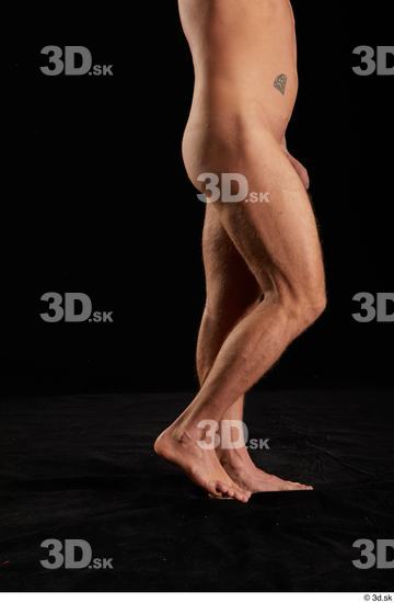 Man White Muscular Male Studio Poses