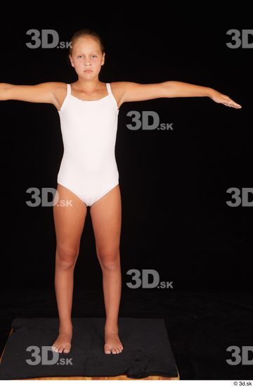 Woman T poses Underwear Average Standing