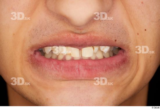 Teeth Man White Slim Studio photo references