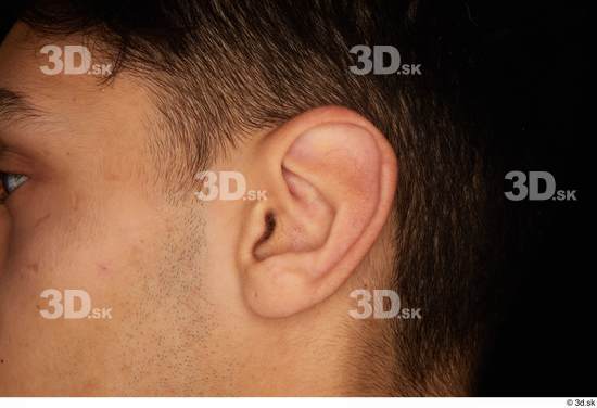 Ear Man White Slim Studio photo references