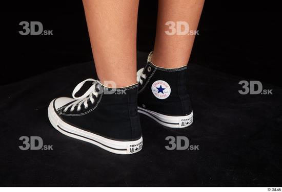 Katy Rose black sneakers foot shoes  jpg