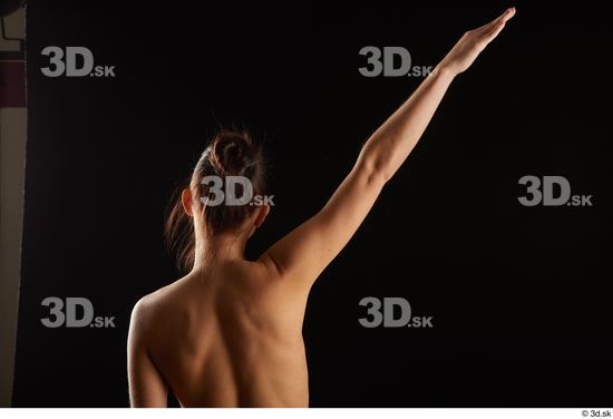 Katy Rose  arm back view flexing nude  jpg
