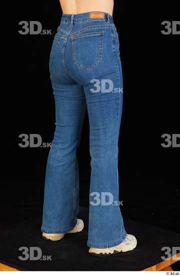 Leg Woman White Shoes Jeans Average Studio photo references