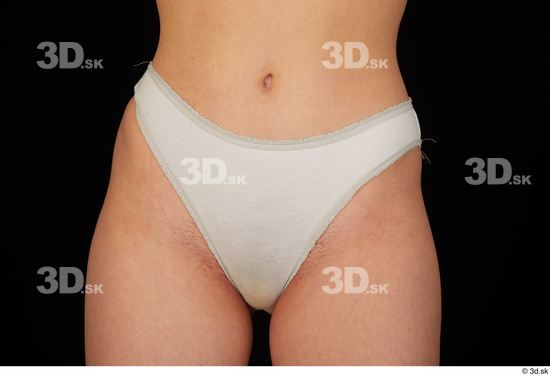 Hips Woman White Underwear Average Panties Studio photo references