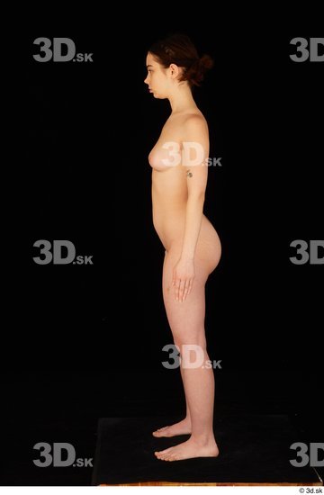 Whole Body Woman White Nude Average Standing Studio photo references