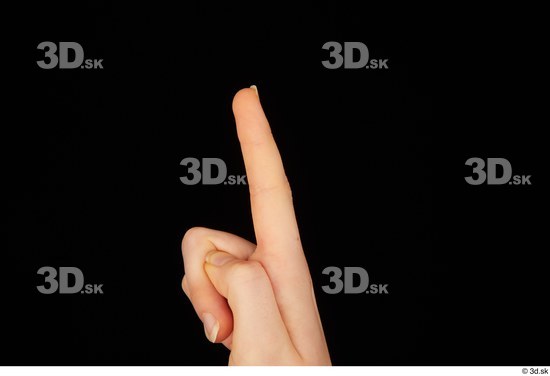 Fingers Woman White Average Studio photo references