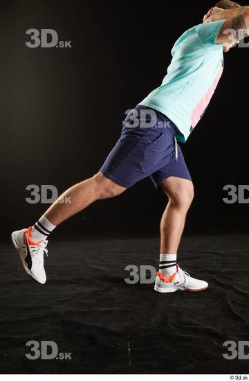 Leg Man White Sports Shoes Shorts Average Studio photo references