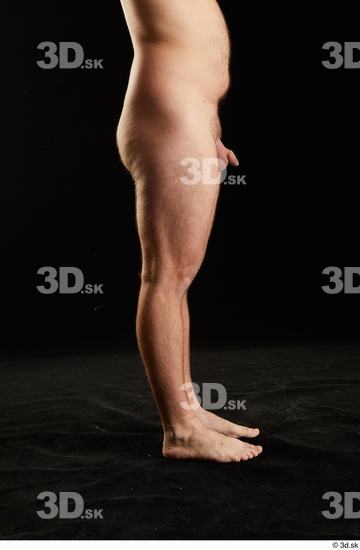 Leg Man White Nude Average Studio photo references