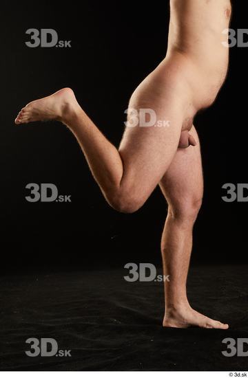 Calf Man White Nude Average Studio photo references