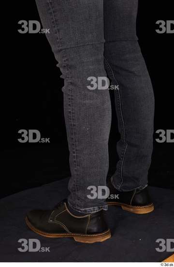 Calf Man White Casual Shoes Jeans Average Studio photo references