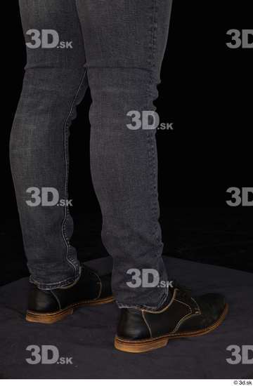 Calf Man White Casual Shoes Jeans Average Studio photo references