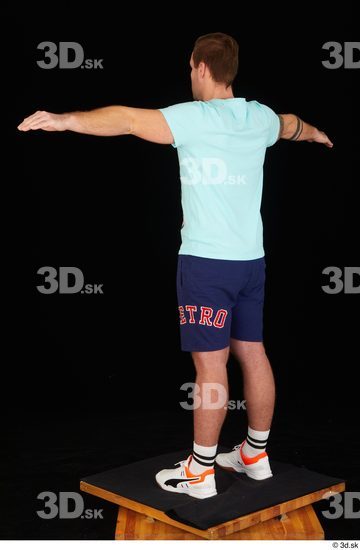 Whole Body Man T poses White Sports Shoes Shirt T shirt Shorts Average Standing Studio photo references