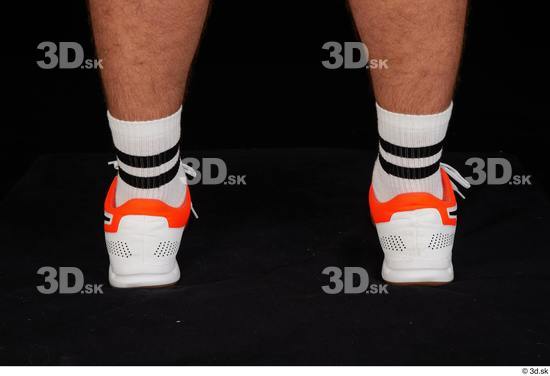 Foot Man White Sports Shoes Average Studio photo references