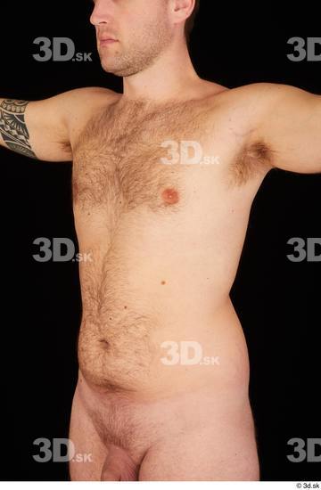 Upper Body Man White Nude Average Studio photo references