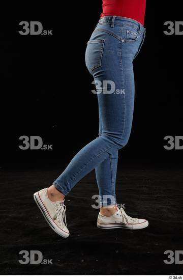 Woman White Slim Female Studio Poses