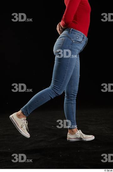 Woman White Slim Female Studio Poses