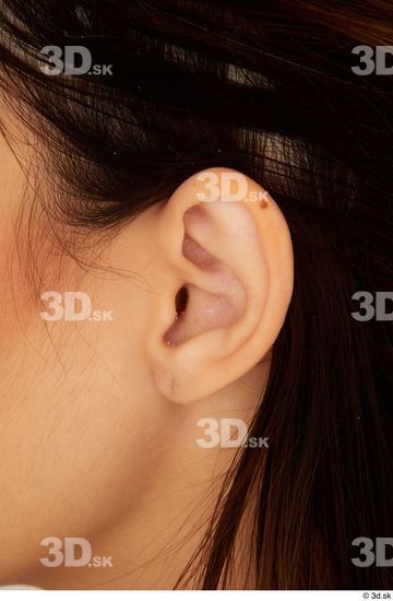 Ear Woman White Casual Slim Street photo references